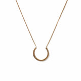 Textured Crescent Necklace
