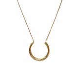 Twisted Crescent Necklace