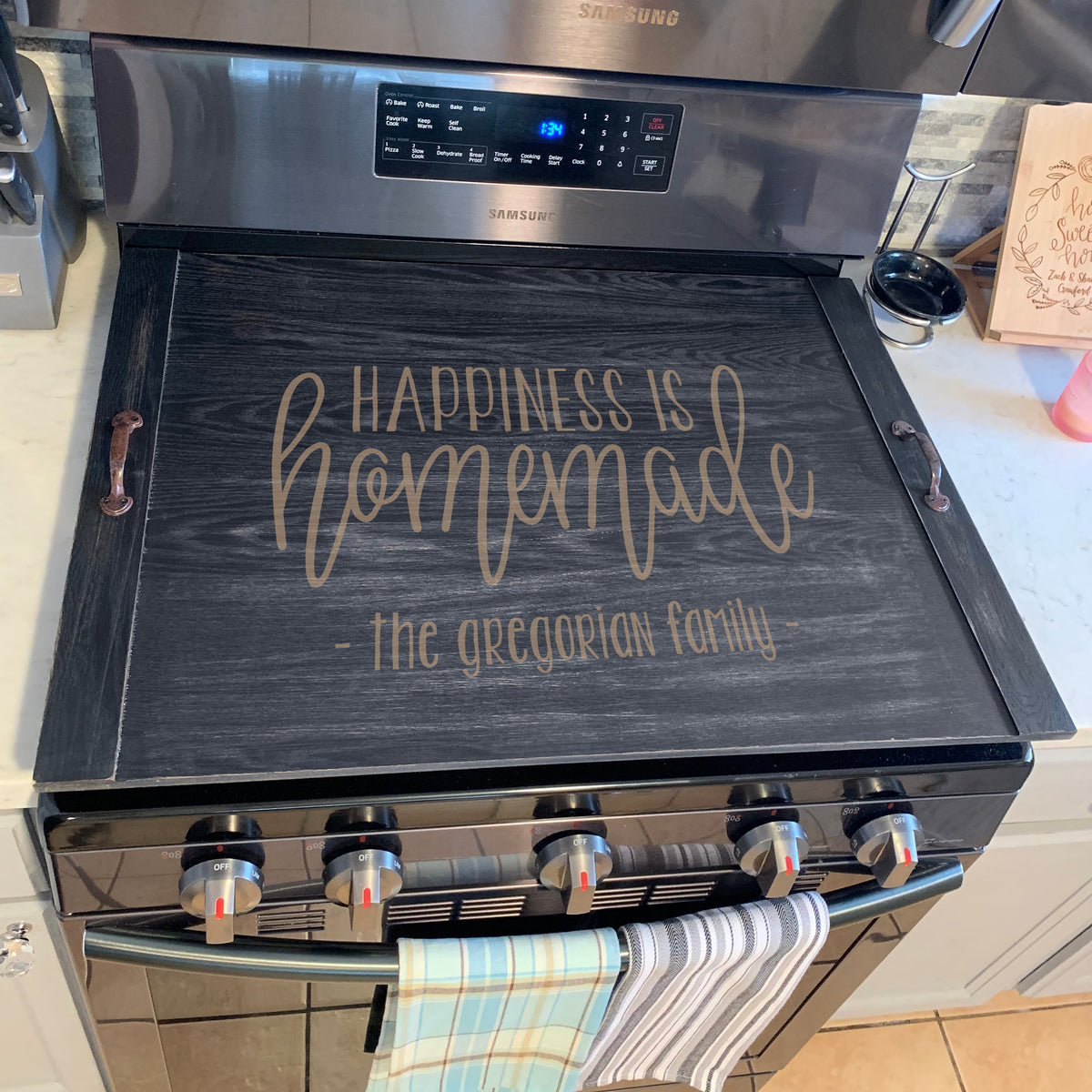 Personalized Noodle Board: Happiness is Homemade – Stamp Out