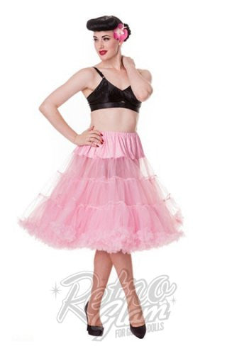 Hell Bunny Bubblegum Pink Long Petticoat (Crinoline) Hell Bunny Bubblegum Pink Long Petticoat (Crinoline)
