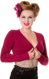 Banned Flickers Bolero in Burgundy Banned Flickers Bolero in Burgundy