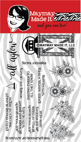 All Aglow 4x6 Clear Stamp Set (A186)