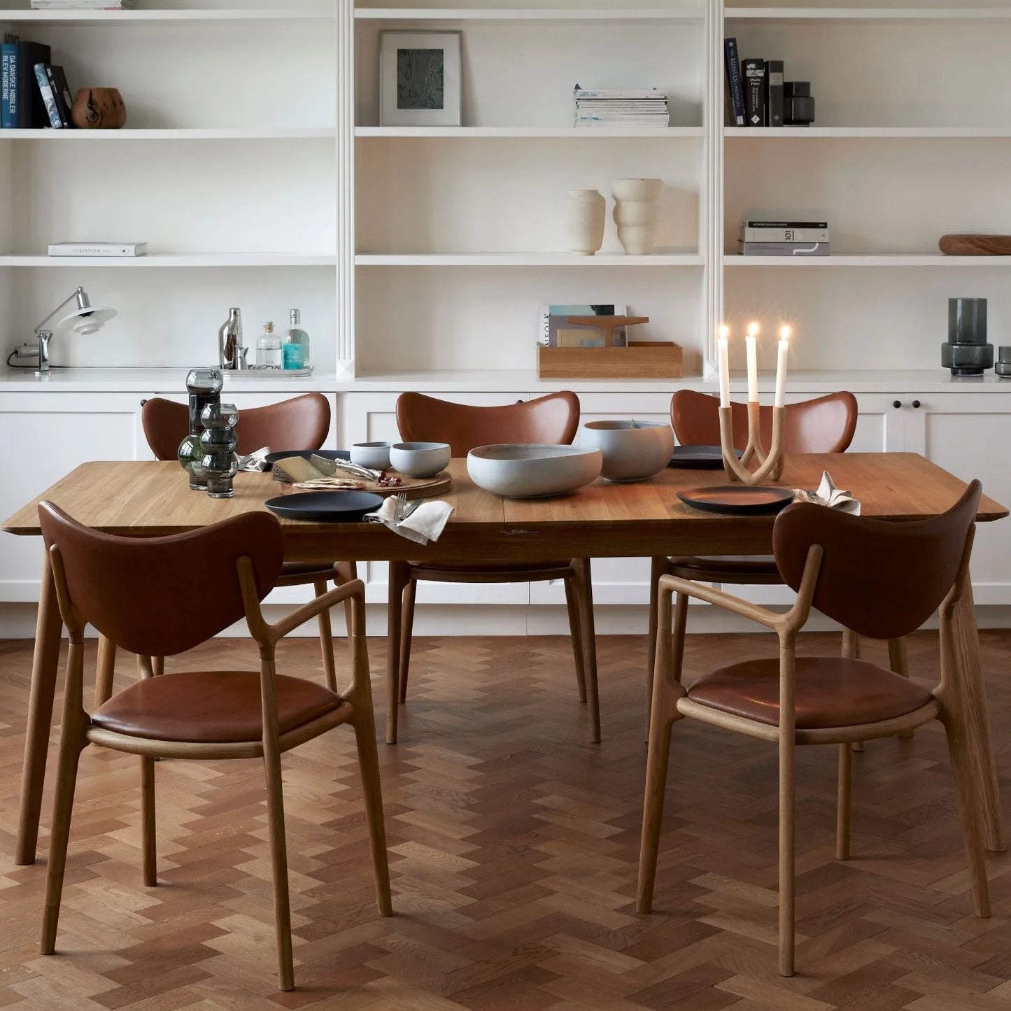 Salon Extension Table 220 cm, Sæbebehandlet Egetræ