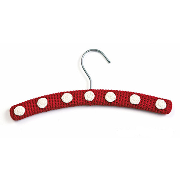 red clothes hangers