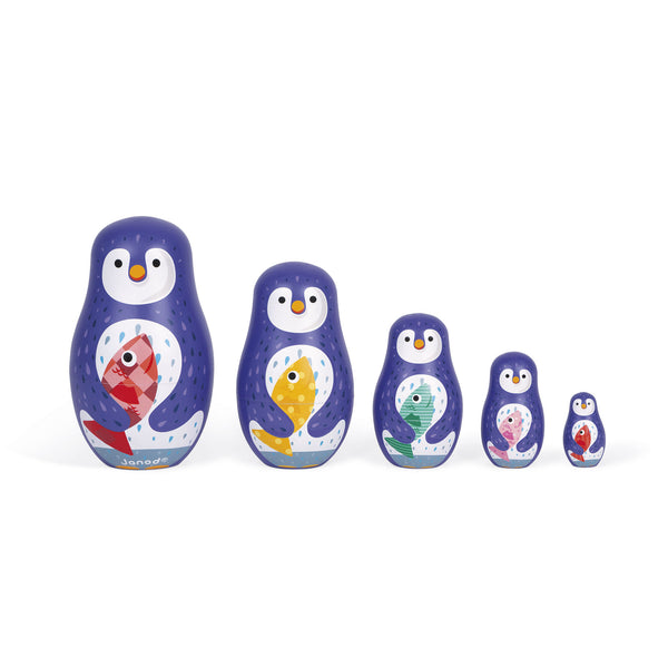 janod penguin russian dolls