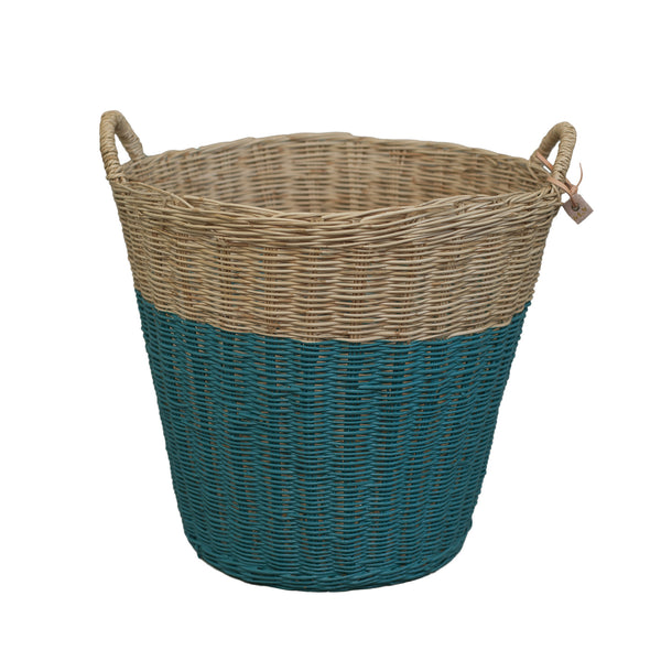 turquoise storage baskets