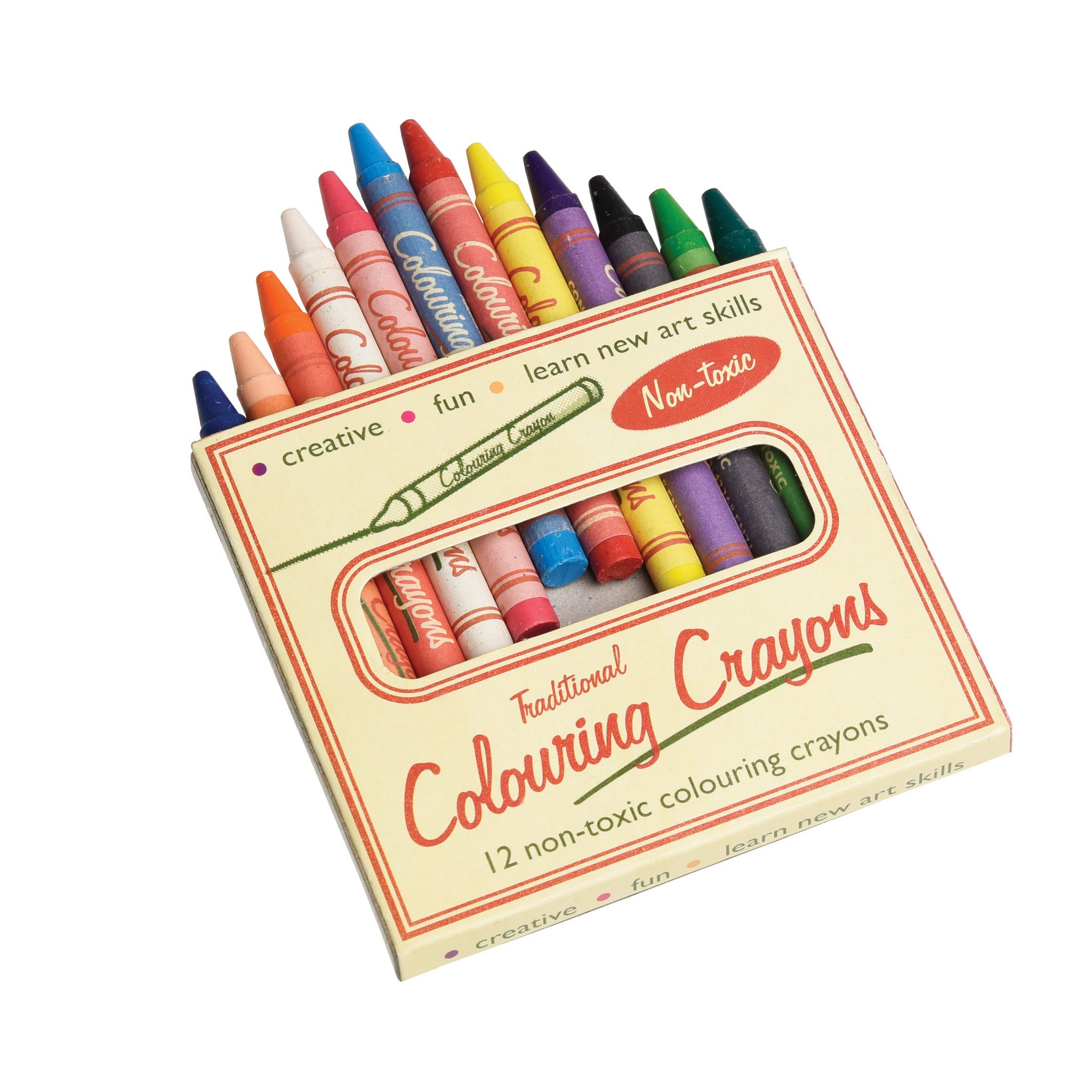 rex set of 12 traditional crayons