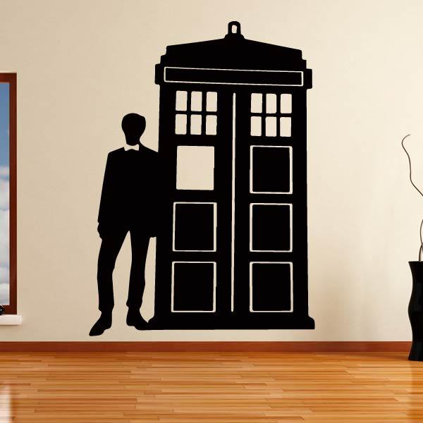 Doctor Who And The Tardis Wall Art Sticker