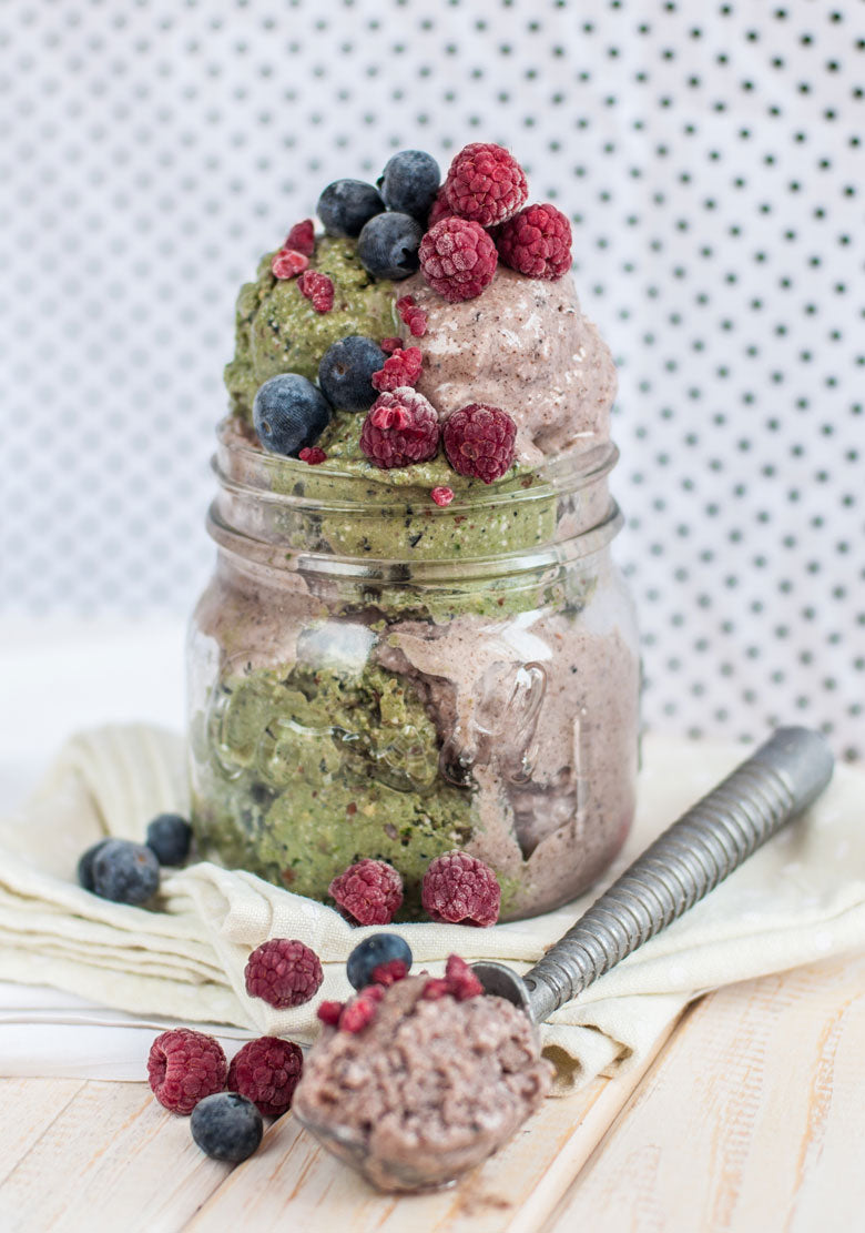 Raspberry, Avo and Matcha Frozen Duo