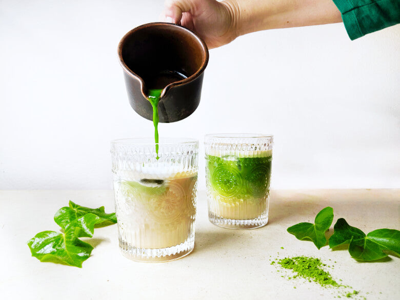 JustMatcha Espresso Iced Latte