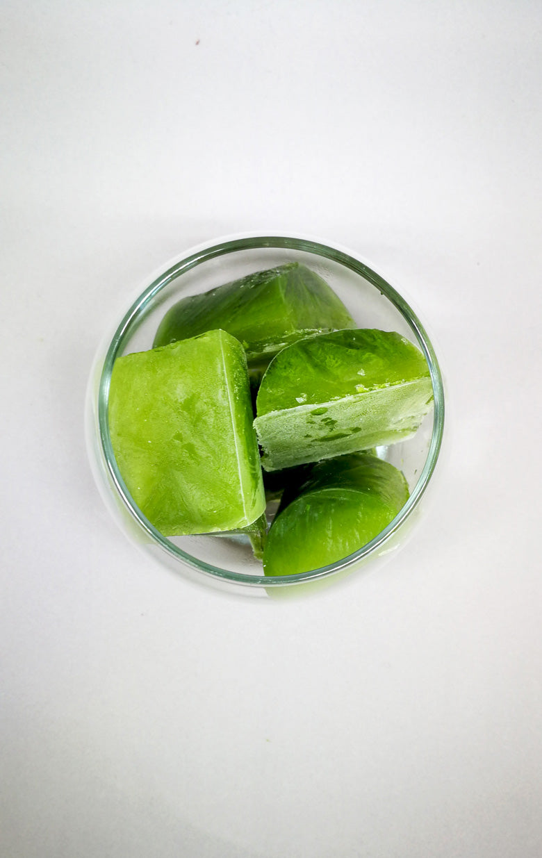 Matcha Latte Ice Cubes