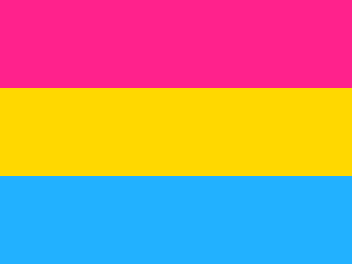 Pansexual Flag For Lgbt Rosy Rainbow 0897