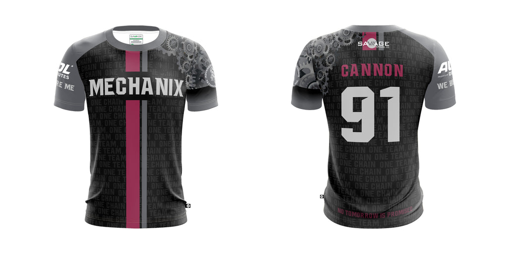 AUDL Detroit Mechanix Team Jersey Memorial Jersey for three teammates that died in car accident