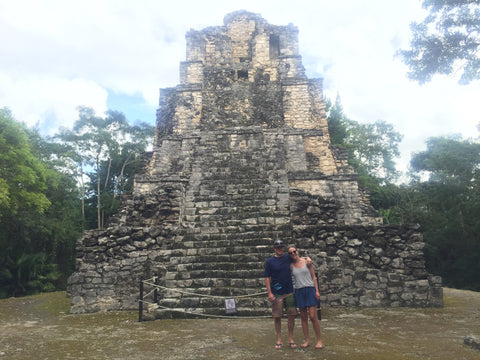 Ashley and Dave seeing the Mayan Ruins