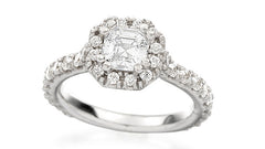 diamond cut custom fine jewelry engagement ring denver bridal wedding