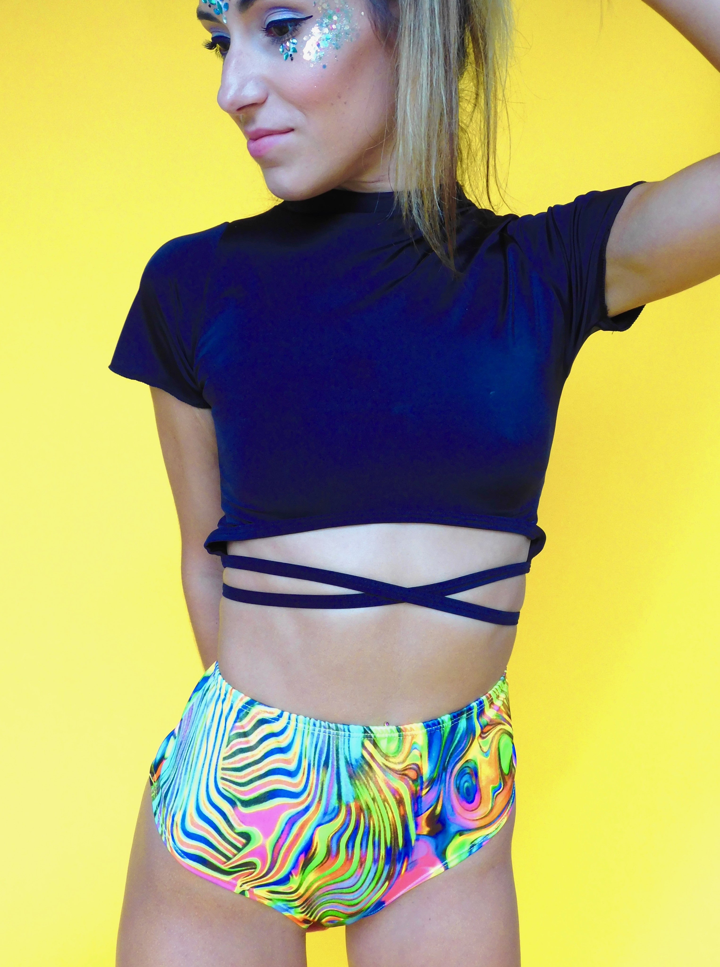 AcidHouse High Waist Bottoms high waist bottoms oraingopartners   