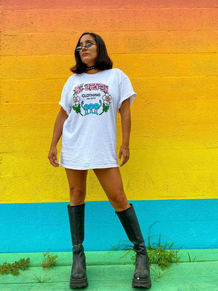 RWMG x Covetous Tee - Smiley Daisy shirt oraingopartners   