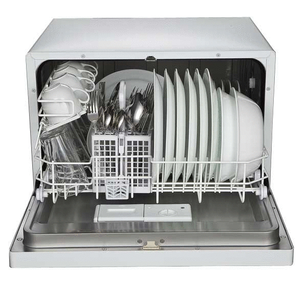 Spt Countertop Dishwasher With Delay Start In White Sd 2202w