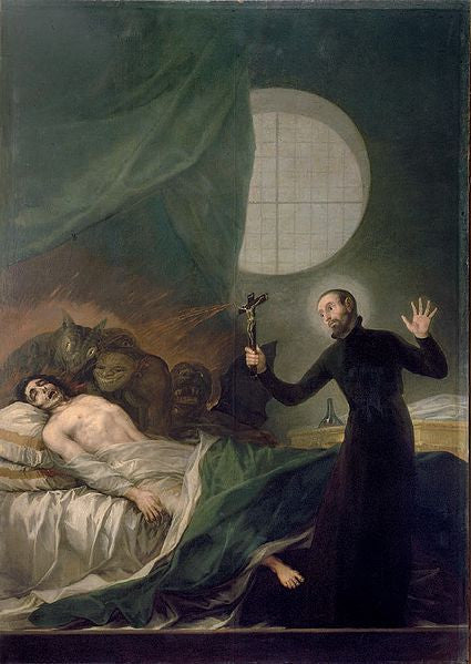 painting of an exorcism