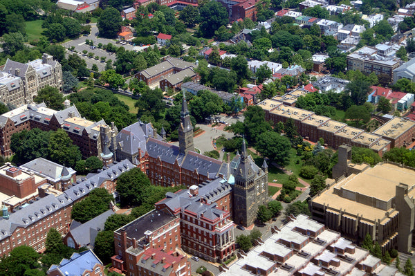 aerial view of georgetown university