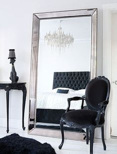 big mirror bedroom with beautiful french chair free shipping India