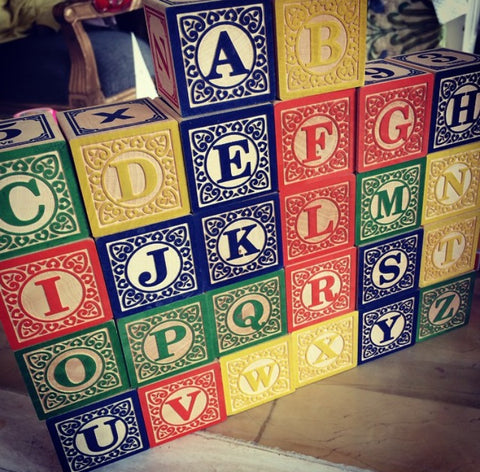 Uncle Goose wooden alphabet blocks