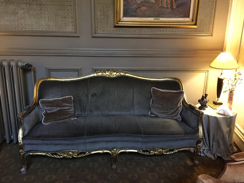 luxurious opulent french sofa, couch, interiors, travel and furniture. 