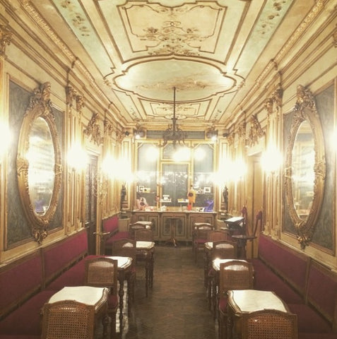 Cafe florian baroque interiors venice