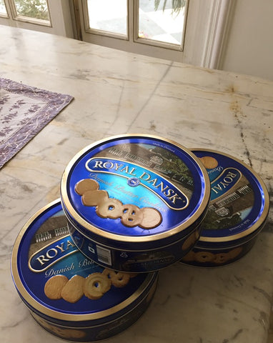 royal dansk, butter cookies, tinboxes, recycable, eco