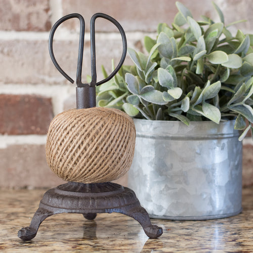 Ball of Twine with Cast Iron Snips