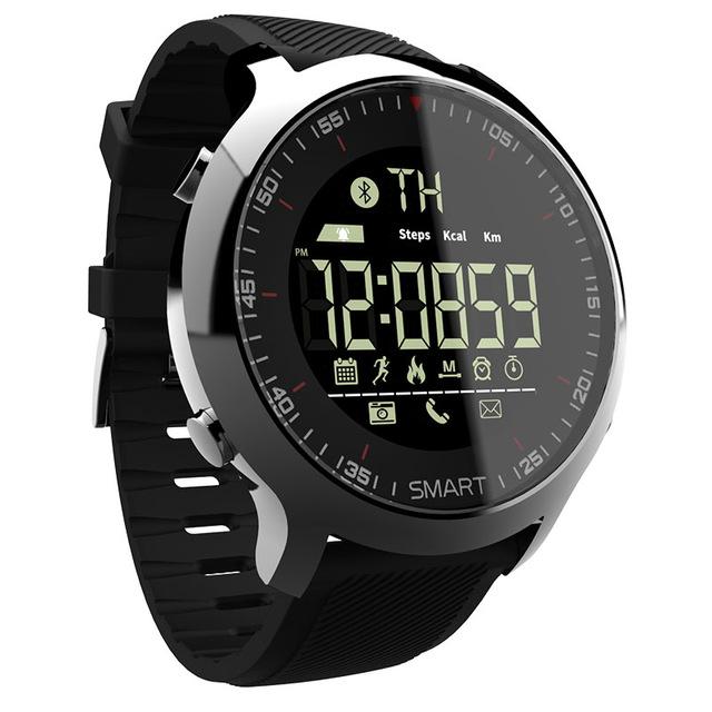 black waterproof digital watch