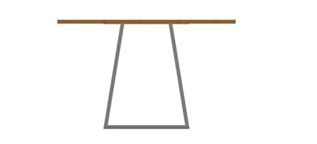 Standard width industrial table legs