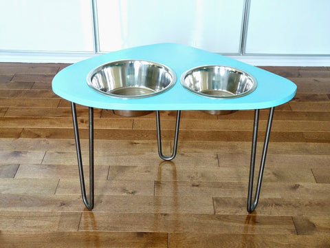 60s dog bowl stand