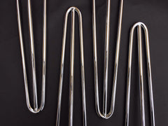 Chrome hairpin legs