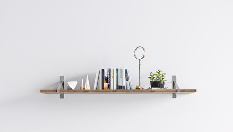 Steel suspense shelf bracket