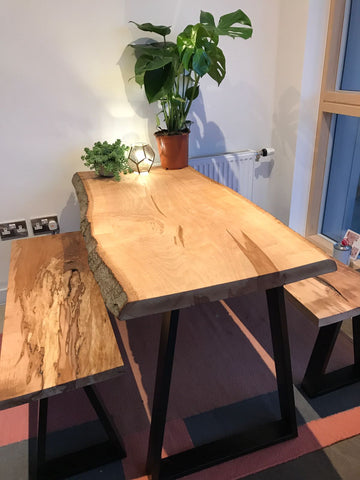 Industrial table and bench