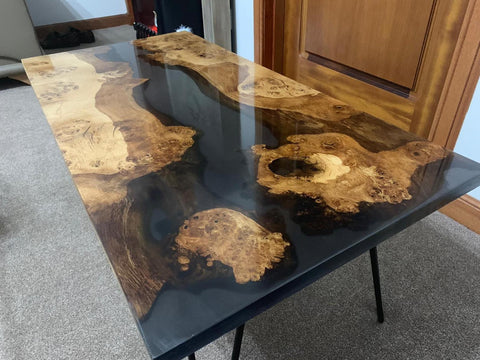 River table with hairpin legs