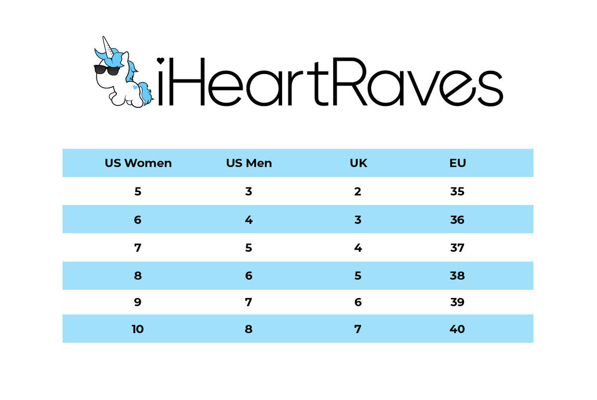 Demonia Size Chart Tagged "products" iHeartRaves