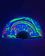 Happy Aura Mushroom UV Reactive Hand Fan