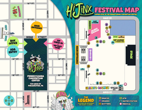 Hjinx Festival Map 