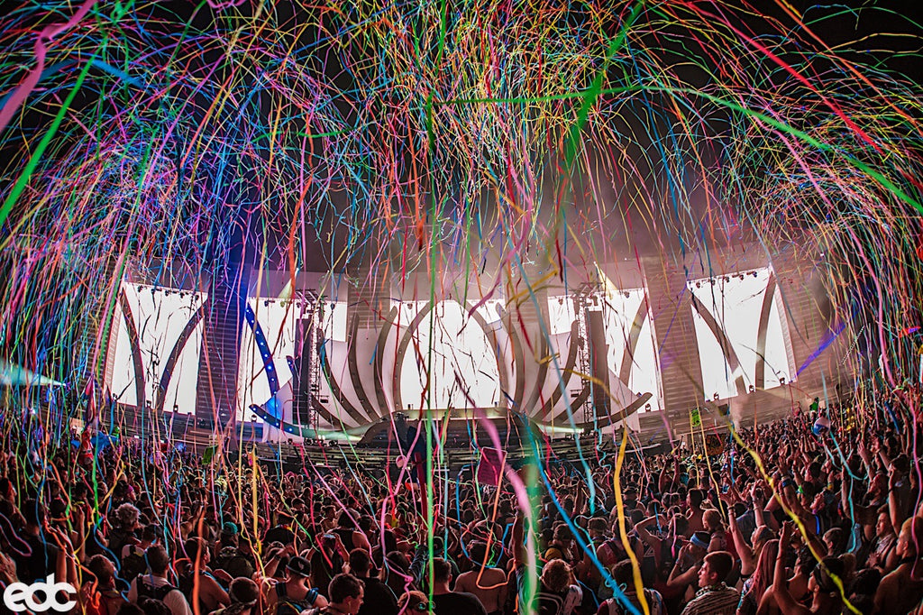 EDC Las Vegas Confetti Falling