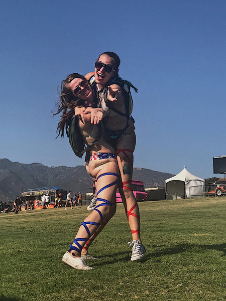 Hard Summer 2017 @plurkitten matching american flag patriotic theme rave outfit