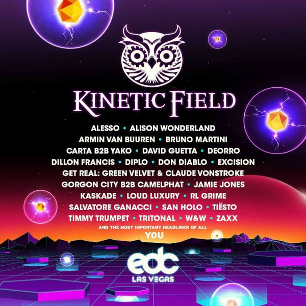 Kinetic Field Lineup By Stage