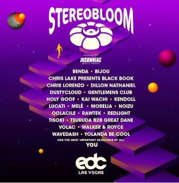 Stereo Bloom Lineup EDC 2019