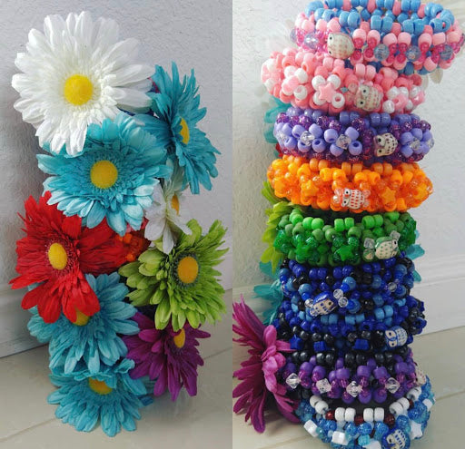 multicolored bead bracelets
