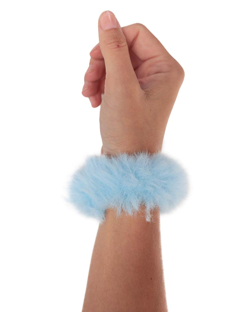 Ultra Furry Scrunchies-Baby Blue-Side