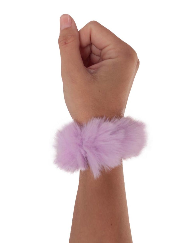 savormeditation Ultra Furry Scrunchies-Lavender-Side 2