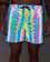 Rainbow Frequency Men's Reflective Shorts