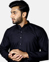 Black Stitched Kameez Shalwar (AMW-WSK-004) Annafeu Apparels