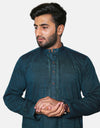 Chambray Embroidered Stitched Kurta (AMW-CK-003) Annafeu Apparels